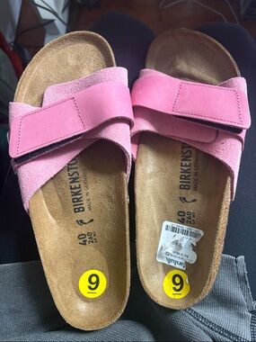 Birkenstock Women's Pink Arizona Two-Strap Sandals